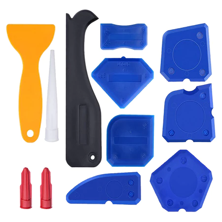 Bộ 12 Dụng Cụ Hỗ Trợ Trét Keo Silicon / Xi Măng Chuyên Dụng